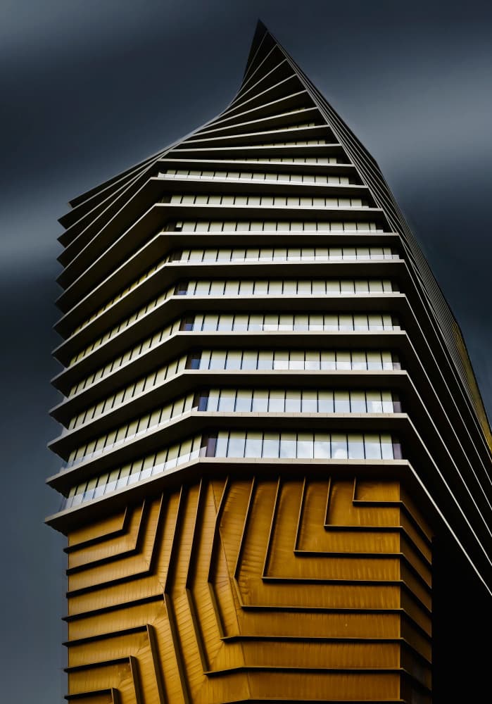 Bold Twisted Skyscraper by Arnon Orbach — canvas wall art