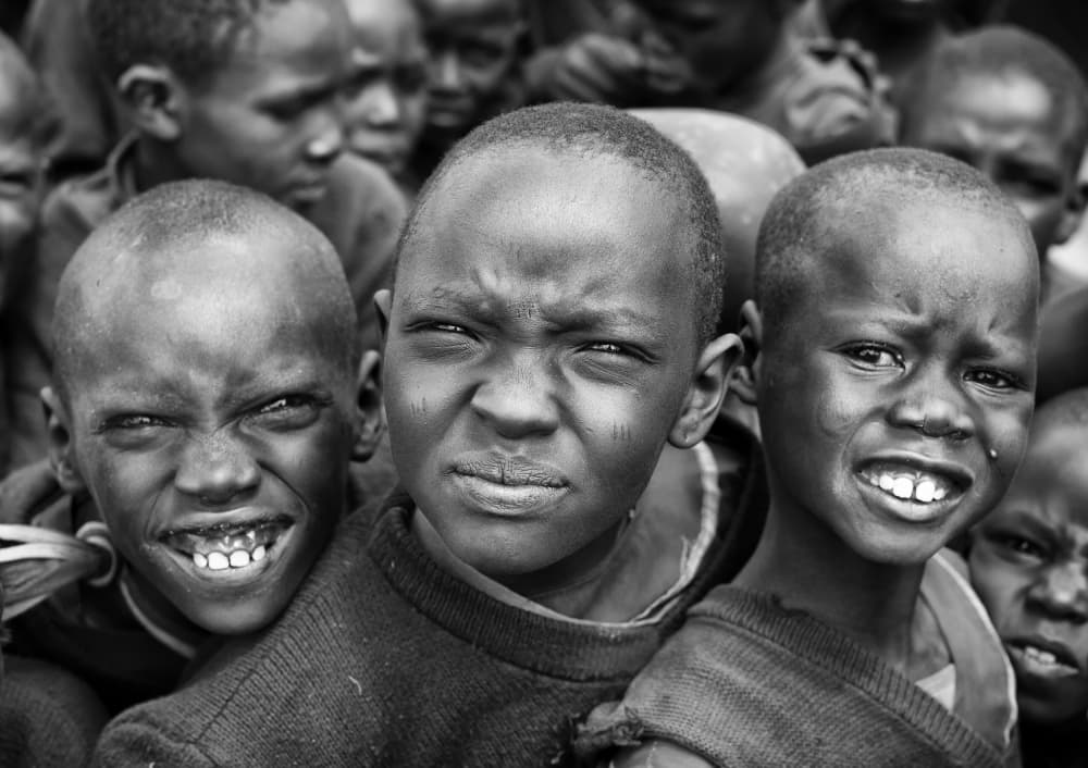 Expressive African Faces by Goran Jovic — canvas wall art
