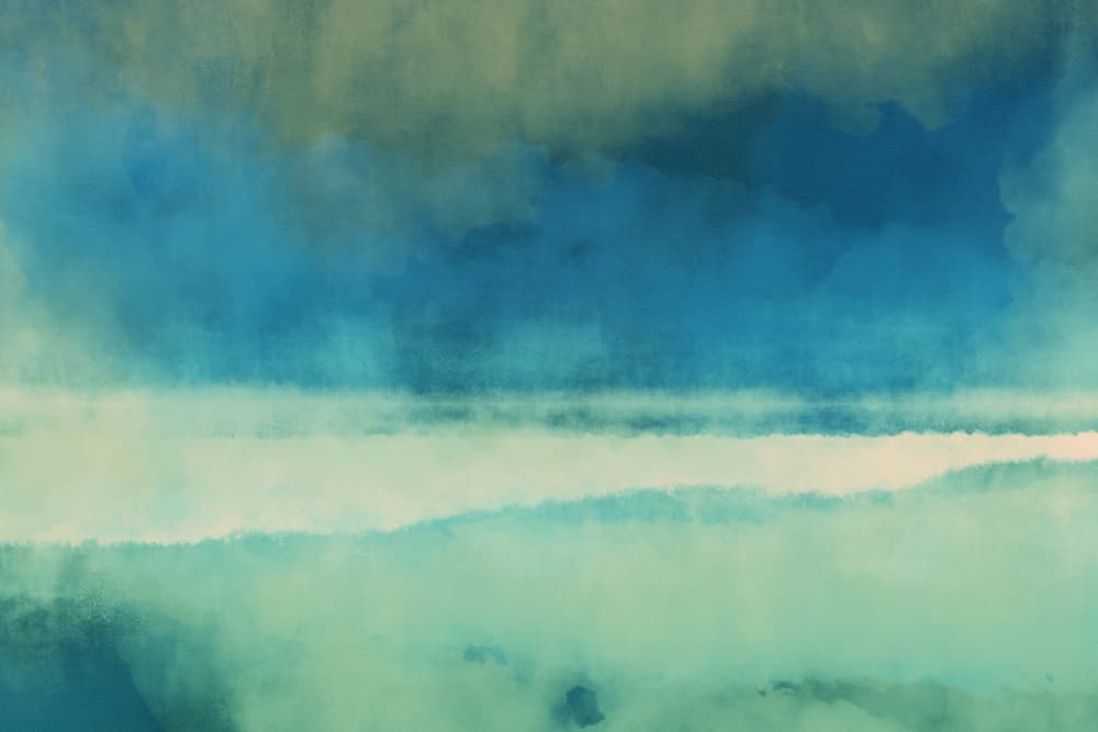 Misty Blue Horizon by Dina Dankers — canvas wall art