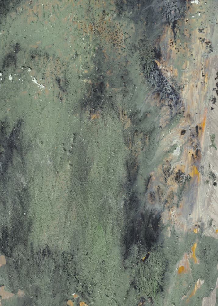 Muted Green Abstract Flow by Maira Ribena — canvas wall art