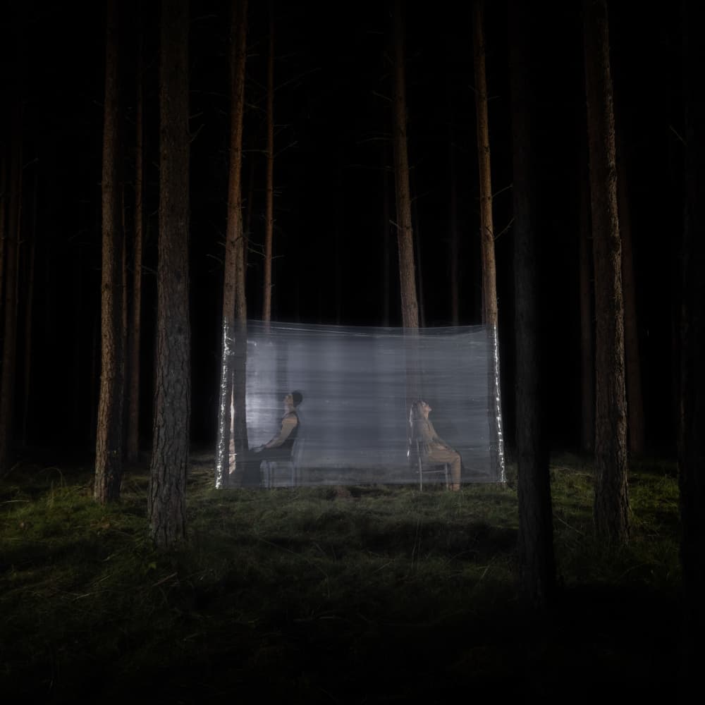 Night Forest Enclosure by Leszek Paradowski — canvas wall art