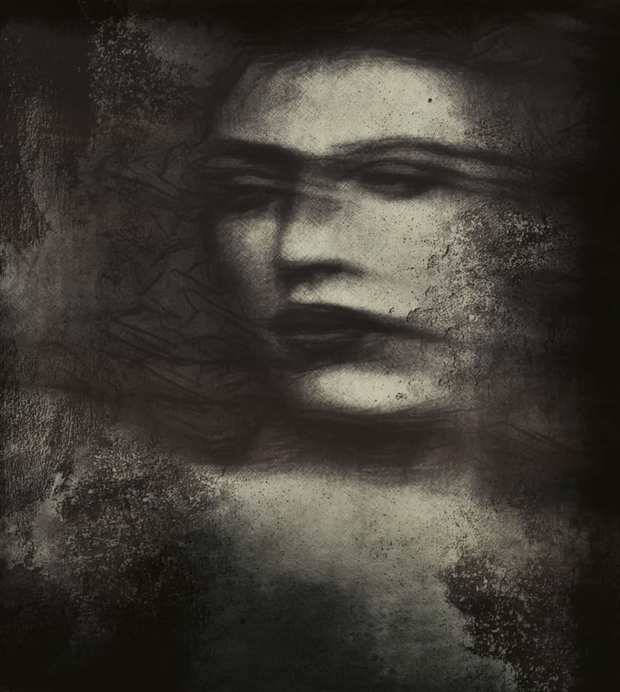 Shadowed Ethereal Portrait by Dalibor Davidovic — canvas wall art