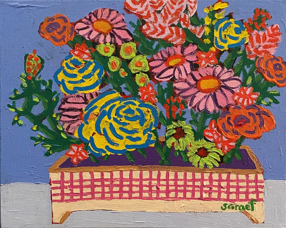 Flowers 1 by Sue Graef — canvas wall art