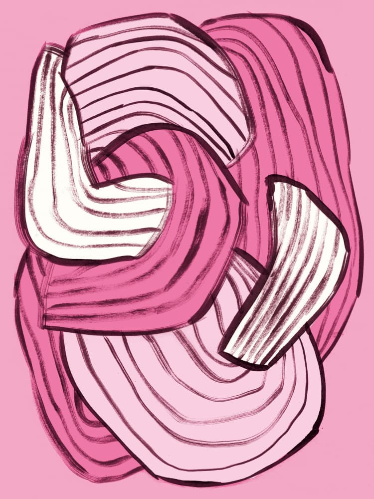 Abstract Pink Flow by Catalina Somolinos — canvas wall art