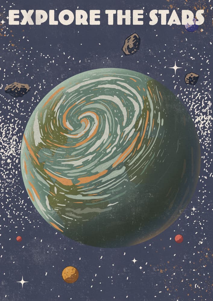 Explore The Stars by Nicholas — canvas wall art