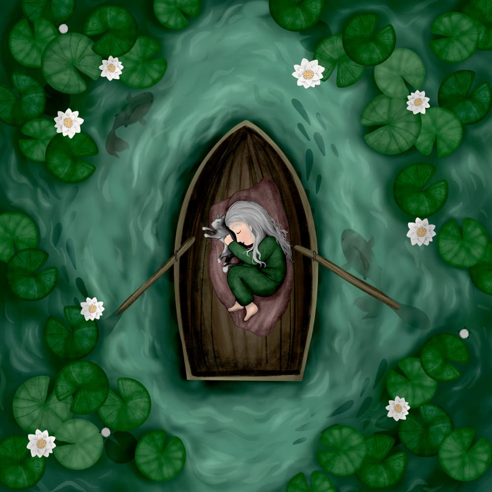 Dreamy Pond Nap by EMELIEmaria — canvas wall art