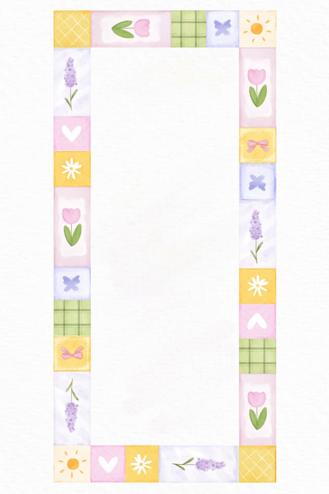Pastel Floral Frame by Xuan Thai — canvas wall art