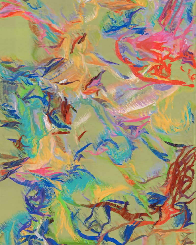 Vibrant Abstract Flow by Uma Gokhale — canvas wall art