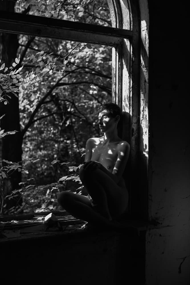 Forest Window Nude by Thanakorn Chai Telan — canvas wall art