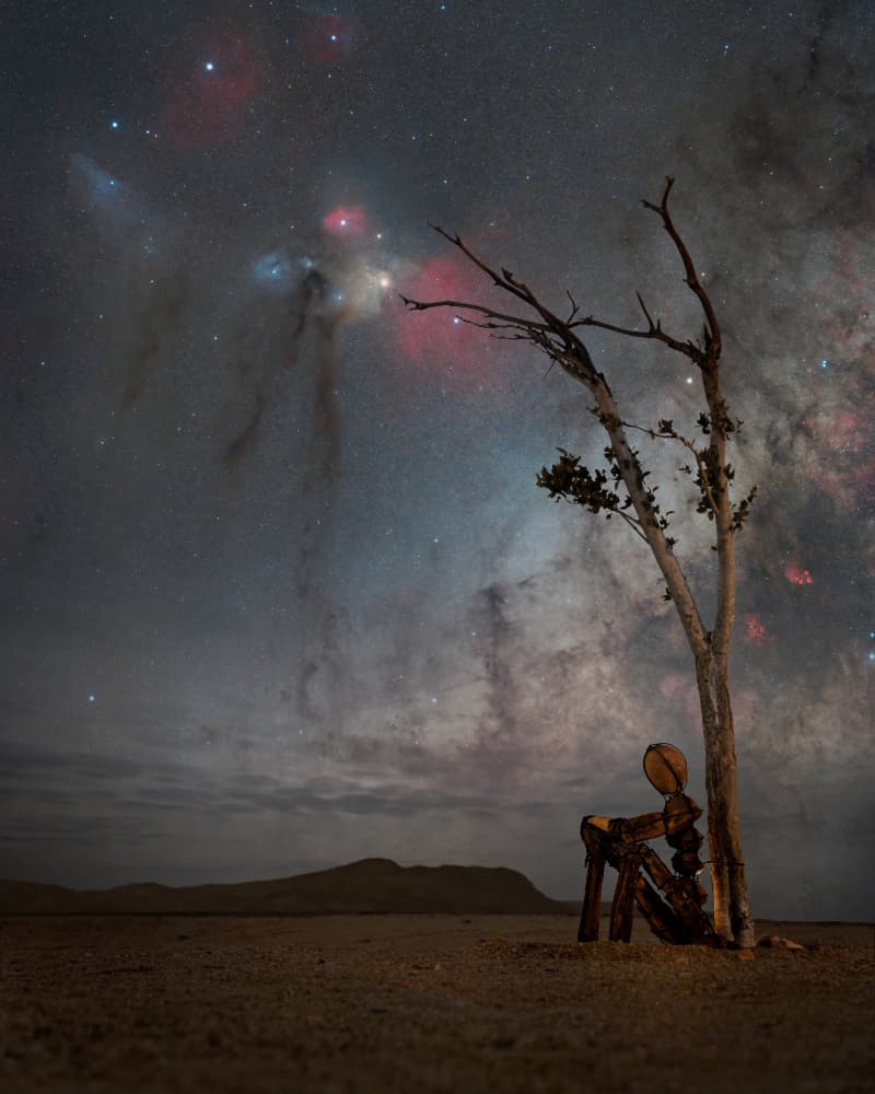 Cosmic Desert Night by Vikas Chander — canvas wall art