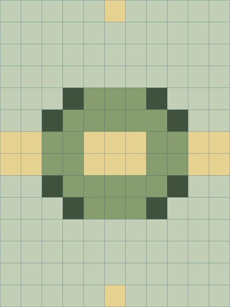 Pixel Art Square by Nilesh Kulkarni — canvas wall art