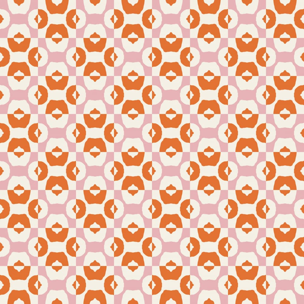 Vibrant Retro Pattern by Little Dean — canvas wall art