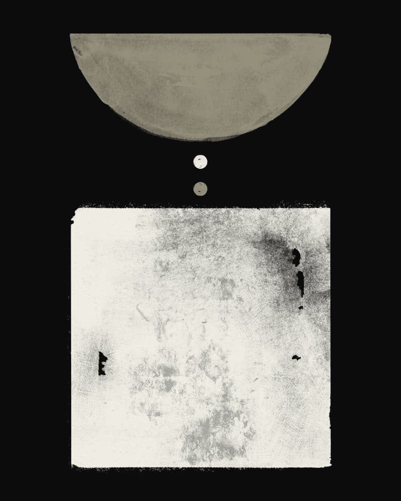 Muted Geometric Balance by Ema Paraschiv — canvas wall art
