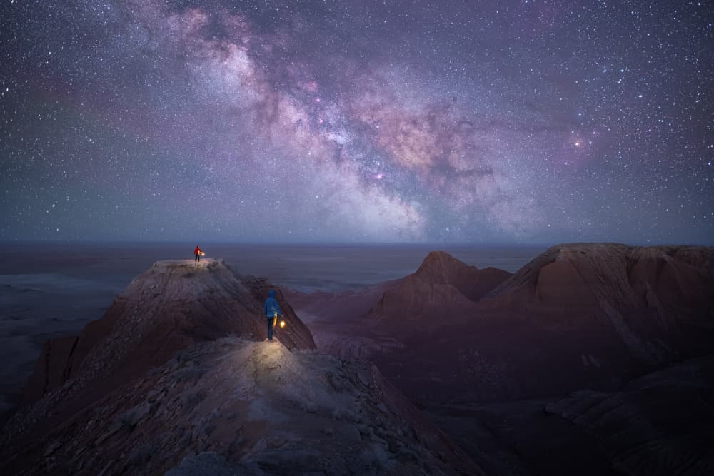 Starry Desert Journey by Simoon — canvas wall art