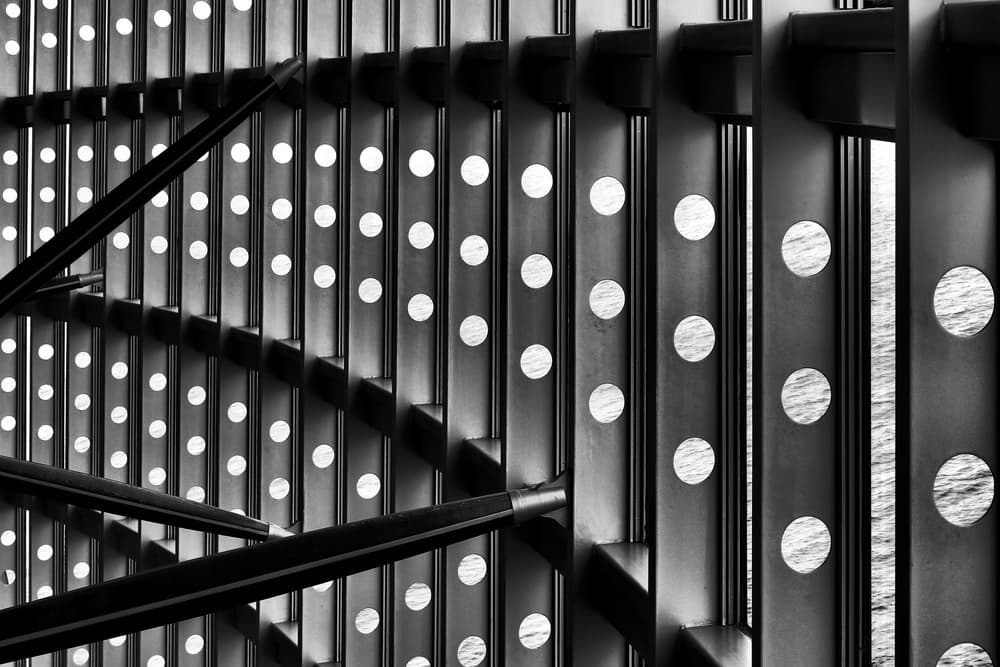 Modern Metal Circles by Hans-Wolfgang Hawerkamp — canvas wall art