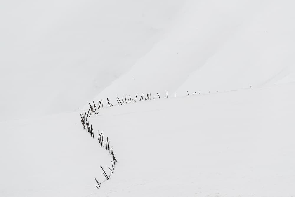 Winding Snow Path by Roberto Marchegiani — canvas wall art