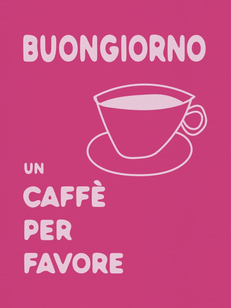 Buongiorno Coffee Please by Andreas Magnusson — canvas wall art