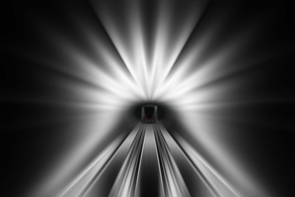 Light Speed Tunnel by Hans-Wolfgang Hawerkamp — canvas wall art