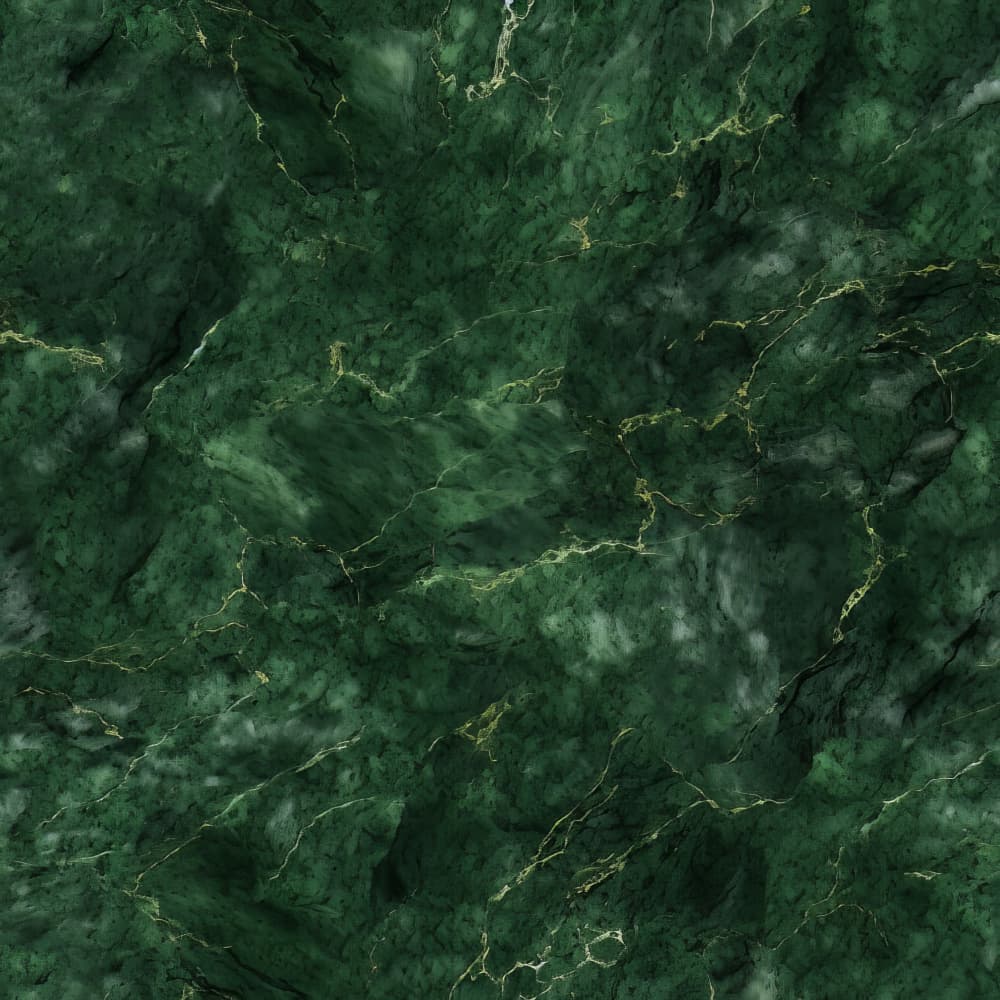 Emerald Gold Marble Veins by Bilge Paksoylu — canvas wall art