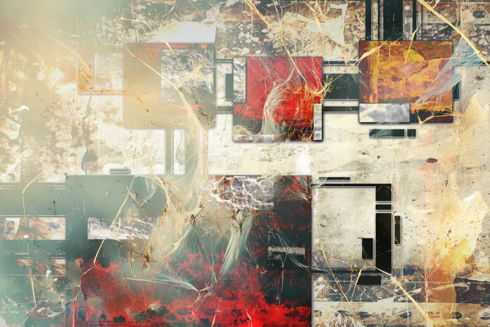 Dynamic Abstract Geometry by Rafal Kulik — canvas wall art