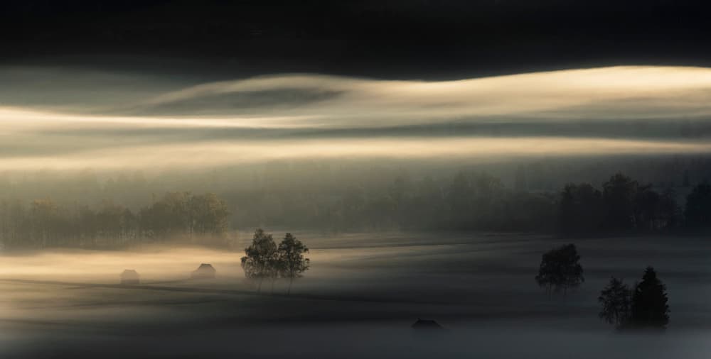 Misty Morning Light by Nina Pauli — canvas wall art