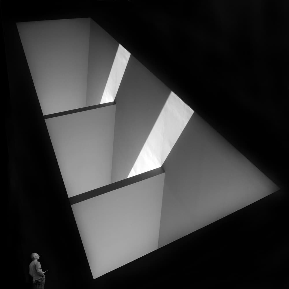 Geometric Light Well by Huib Limberg — canvas wall art