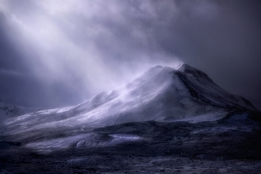 Ethereal Mountain Light by Marian Kuric QEP — canvas wall art