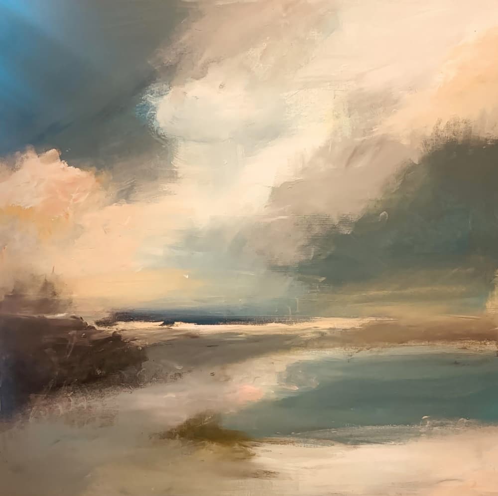 Serene Coastal Dream by Anna-Karin Bergius — canvas wall art