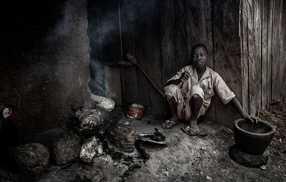 African Hearth Cooking by Joxe Inazio Kuesta Garmendia — canvas wall art