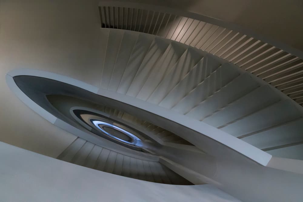 Upward Spiral Staircase by Greetje van Son — canvas wall art