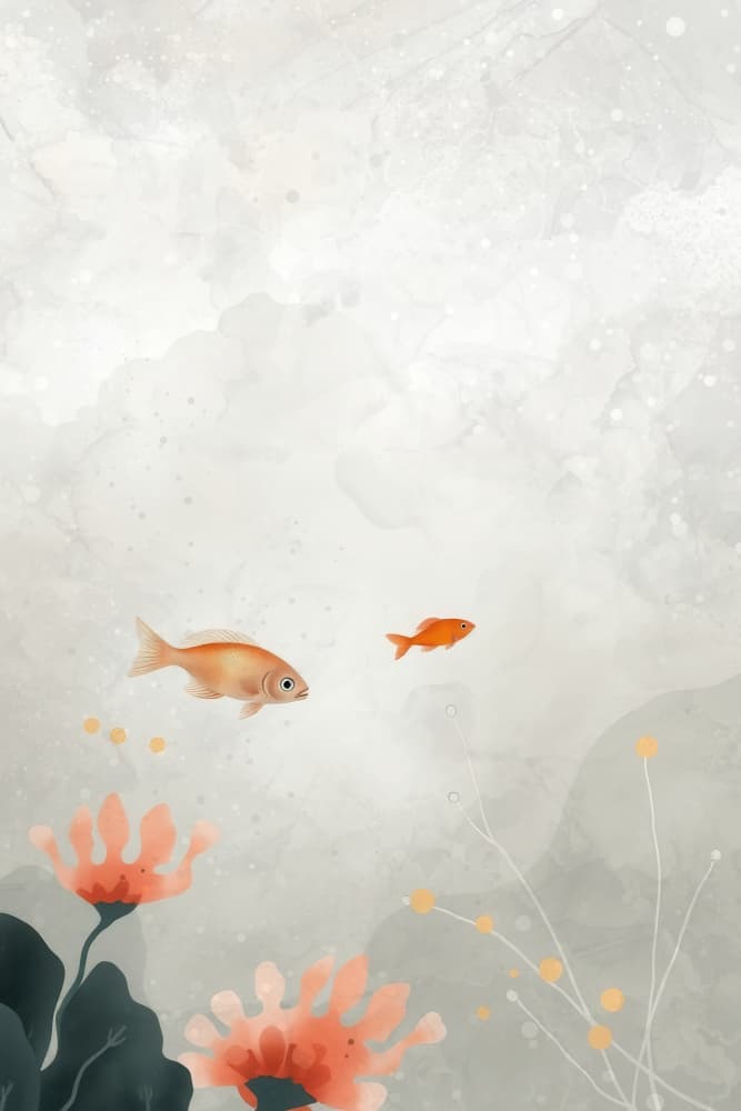 Underwater Goldfish Garden by Fadil Roze — canvas wall art