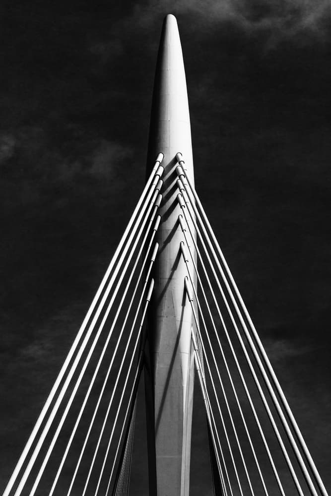 Modern Bridge Pylon by Theo Luycx — canvas wall art