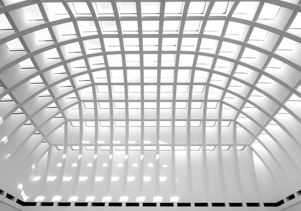 Geometric Ceiling Light by Hans-Wolfgang Hawerkamp — canvas wall art