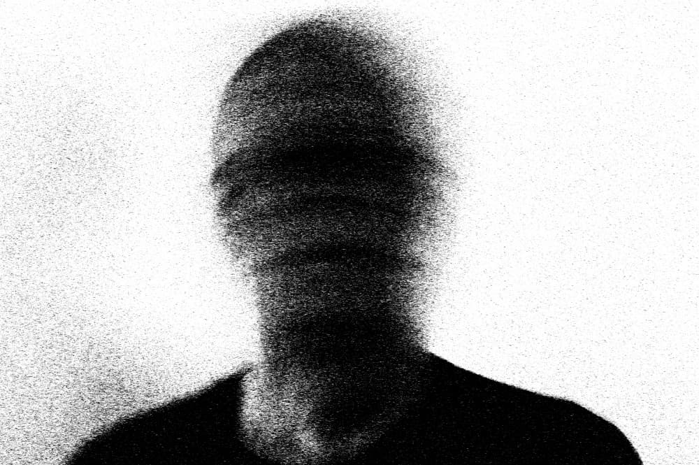 Dark Abstract Portrait by Ylva Sjögren — canvas wall art