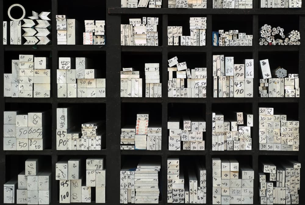 Numbered Inventory Shelves by HAN dong hee — canvas wall art