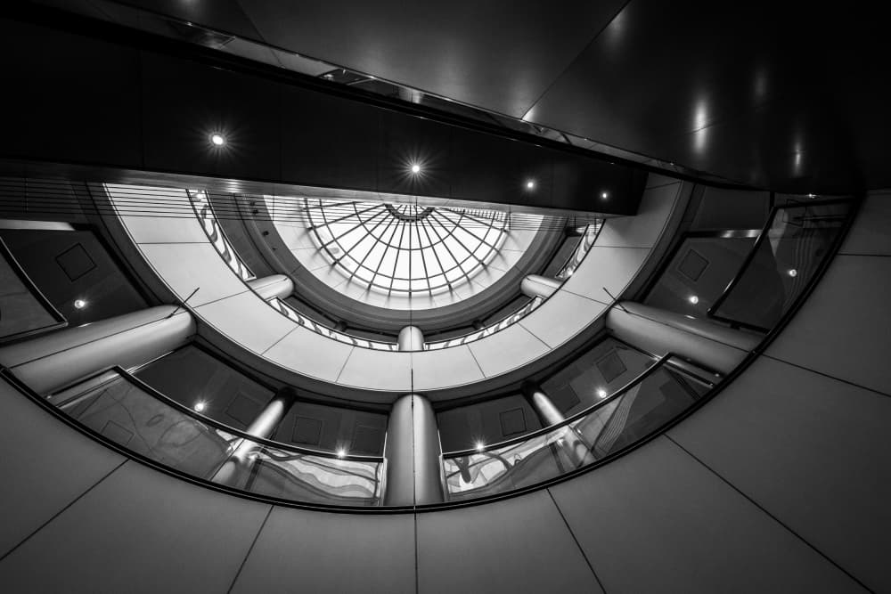 Modern Skylight Dome by Michiko Ôtomo — canvas wall art