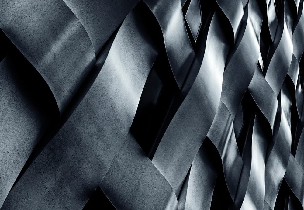 Woven Metallic Abstract by Gerard Jonkman — canvas wall art