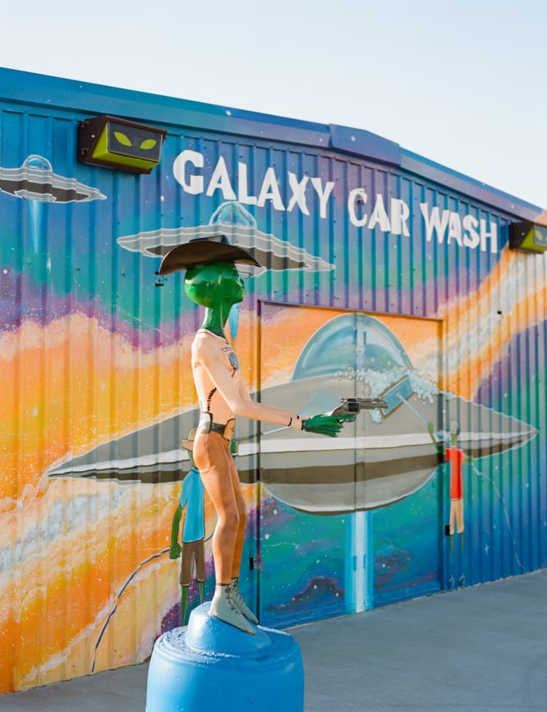 Space Cowboy Car Wash by Bethany Young — canvas wall art
