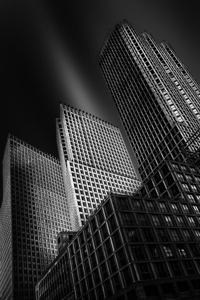 Dramatic Urban Towers by Greetje van Son — canvas wall art