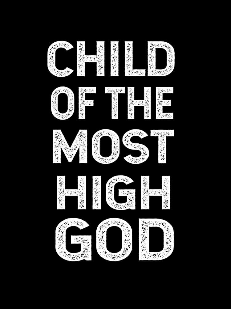 Child Of The Most High God by Happie Eagle — canvas wall art