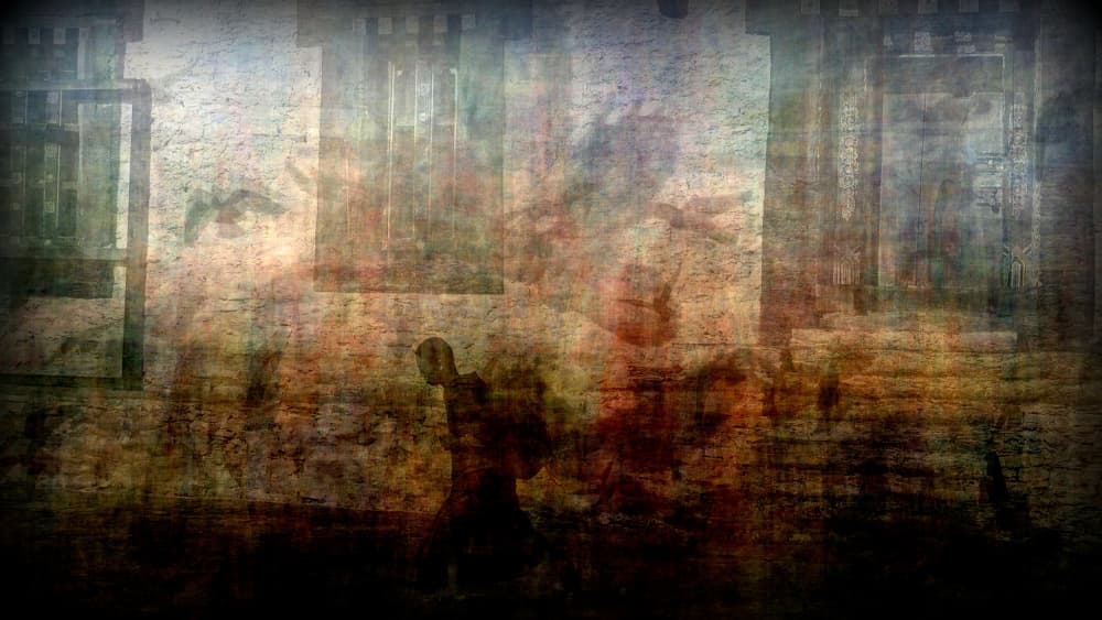Dark Urban Struggle by Giorgio Pizzocaro — canvas wall art
