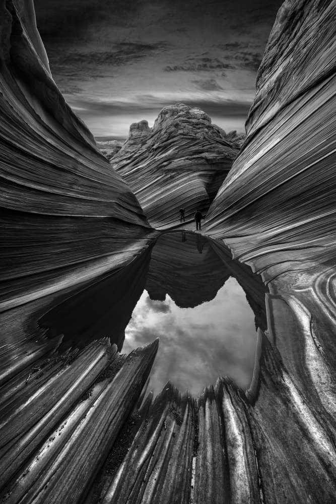 Wave Canyon Reflection by Jiahong Zeng — canvas wall art