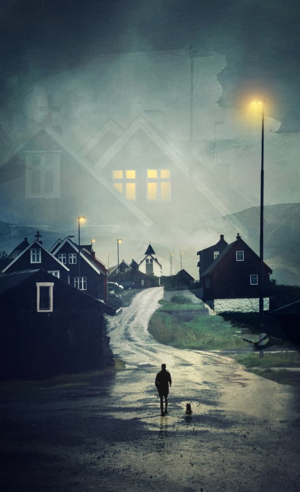 Dreamy Village Night by Aidong Ning — canvas wall art