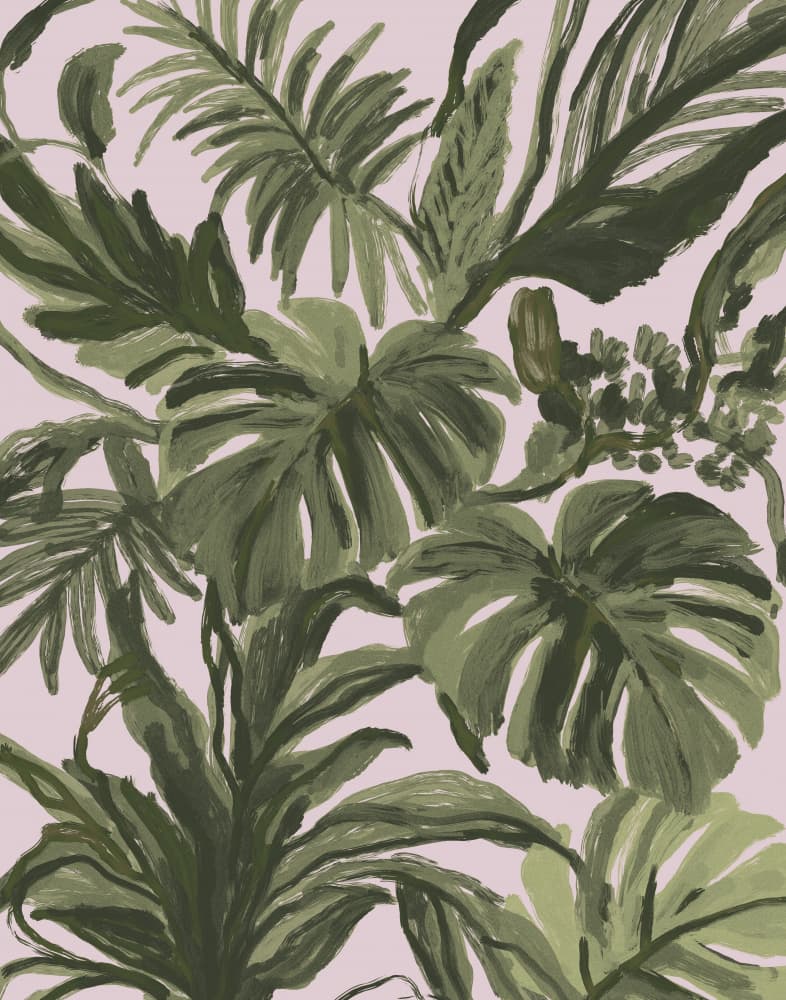 Vibrant Jungle Foliage by Josie George — canvas wall art