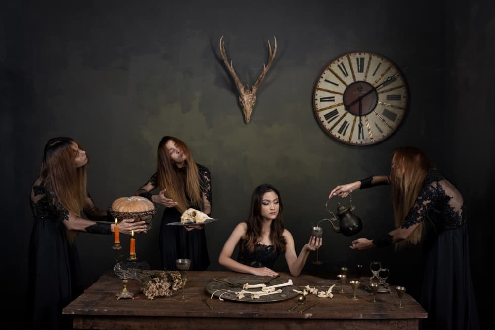 Gothic Witch Ritual by Lisdiyanto Suhardjo — canvas wall art