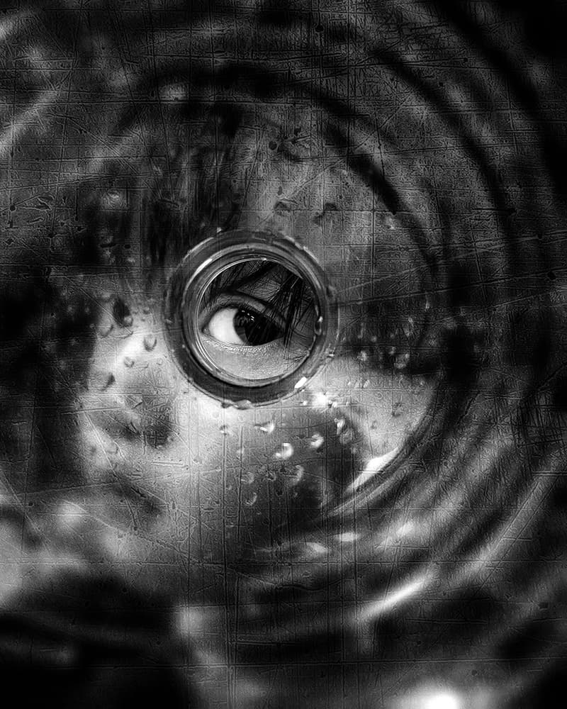 Dark Eye Reflection by Anthony Skip — canvas wall art