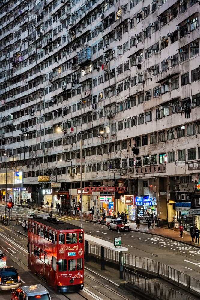 Hong Kong City Tram by Tong Ho Chung Howard — canvas wall art