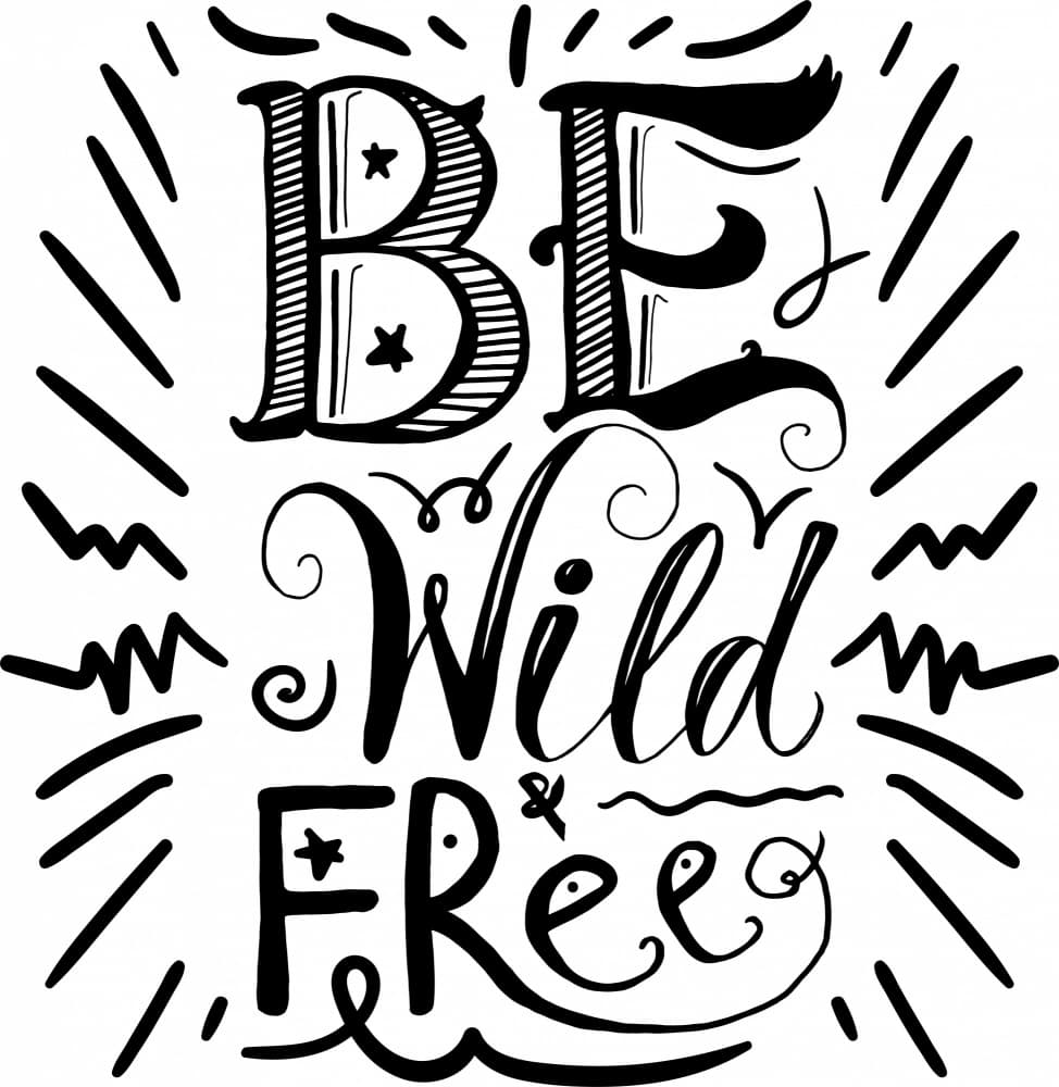 Be Wild Free Script by Marika Barsrsind β canvas wall art