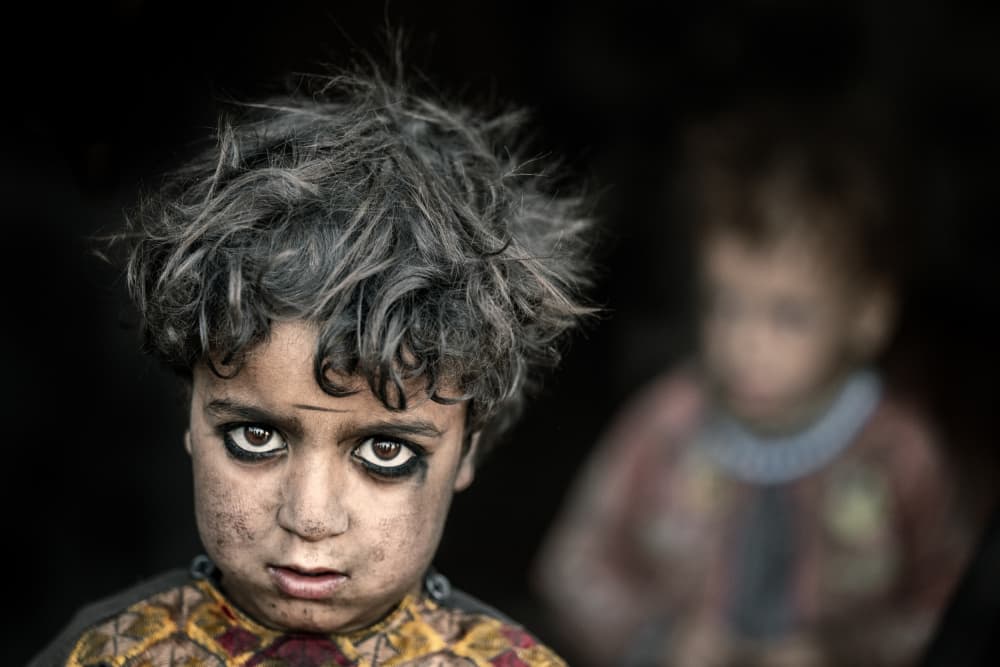 Intense Child Portrait by Trevor Cole — canvas wall art