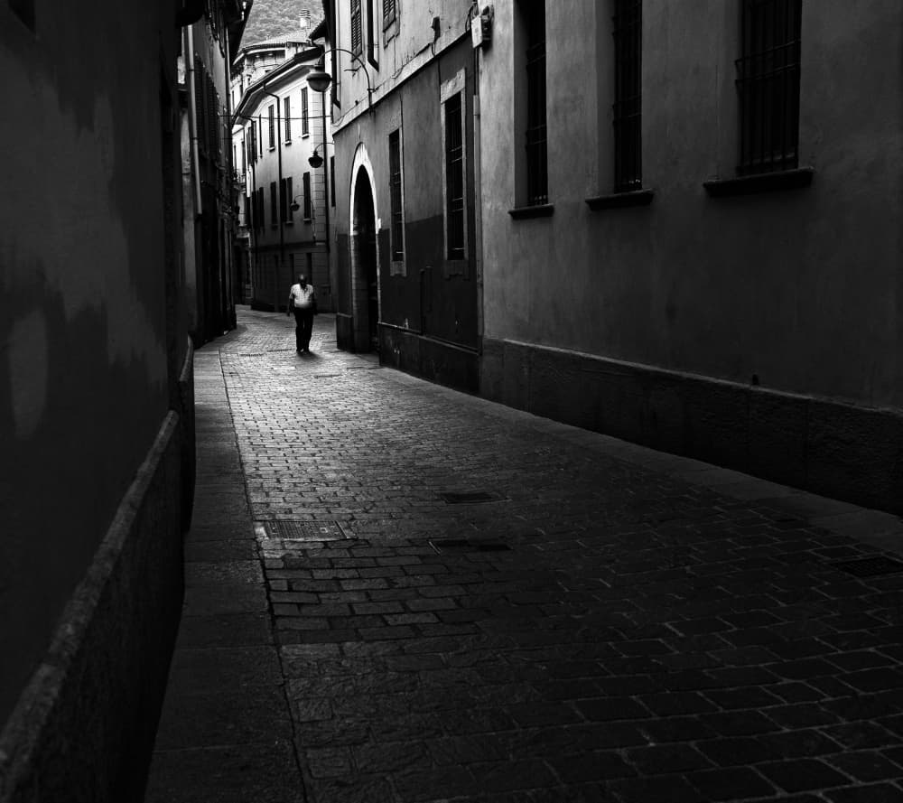Quiet City Alley by Julien Oncete — canvas wall art